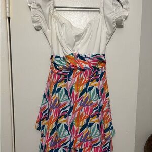 Colorful Floral Women's Romper